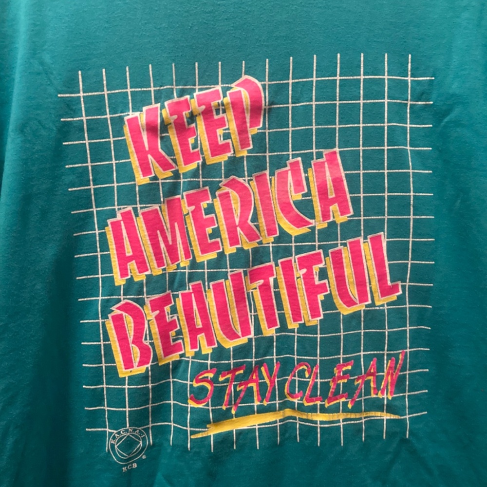 Men's Vintage 80’s t shirt | Keep America Beautiful Stay Clean | Men's Size XL